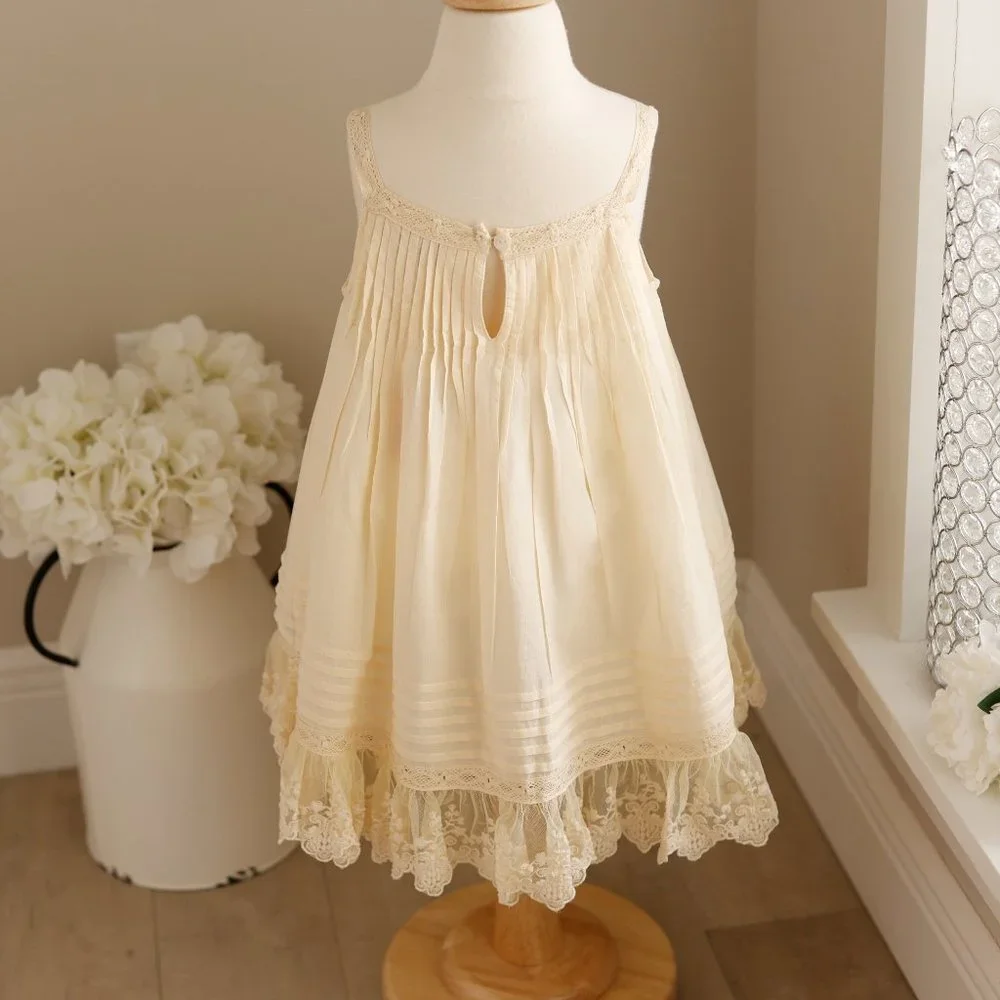 GORGEOUS Vintage Toddler Girl's Day Gown Portrait Dress Slip Size 2 Boutique NWT - Picture 8 of 9
